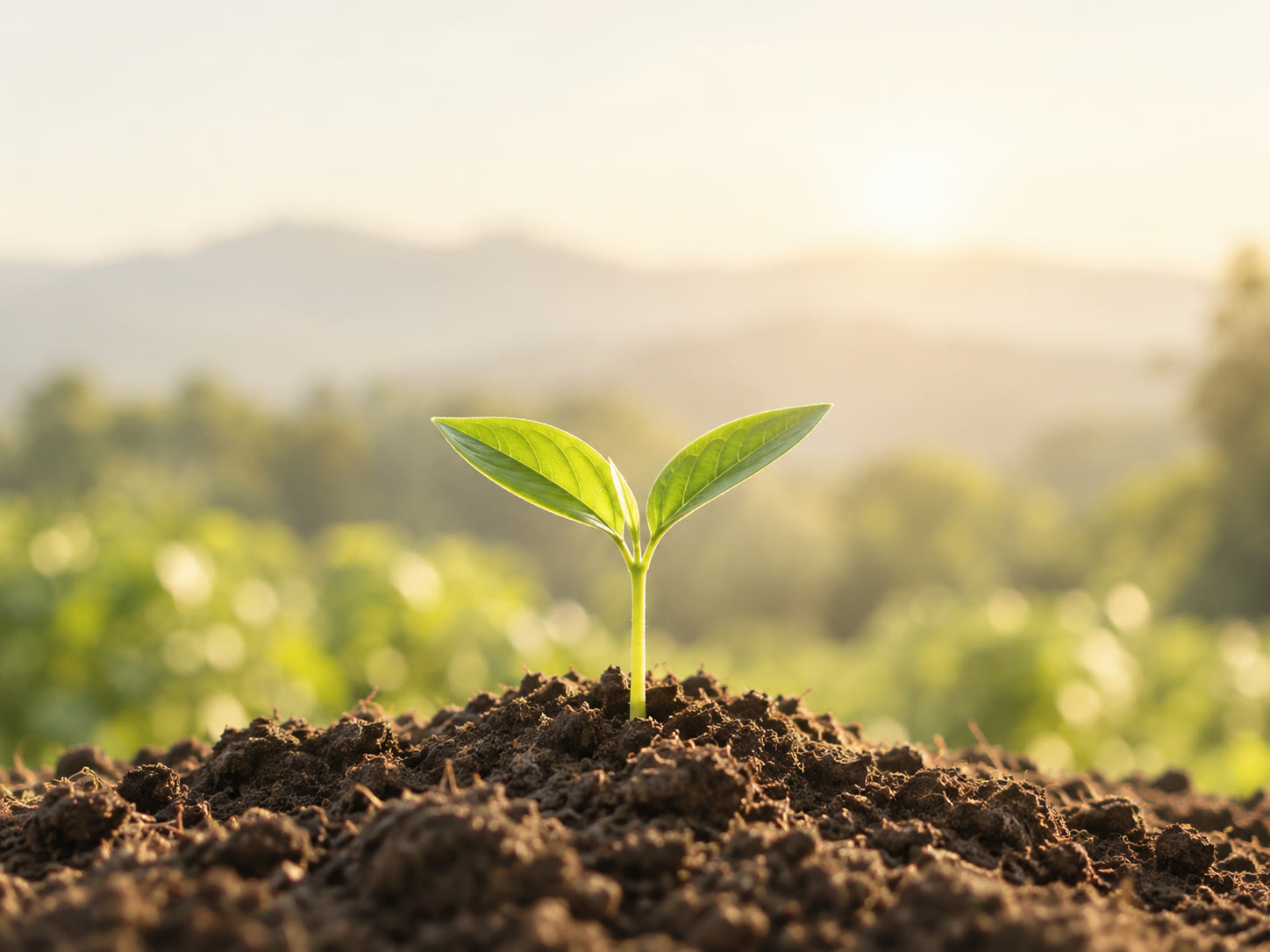 A fresh green seedling