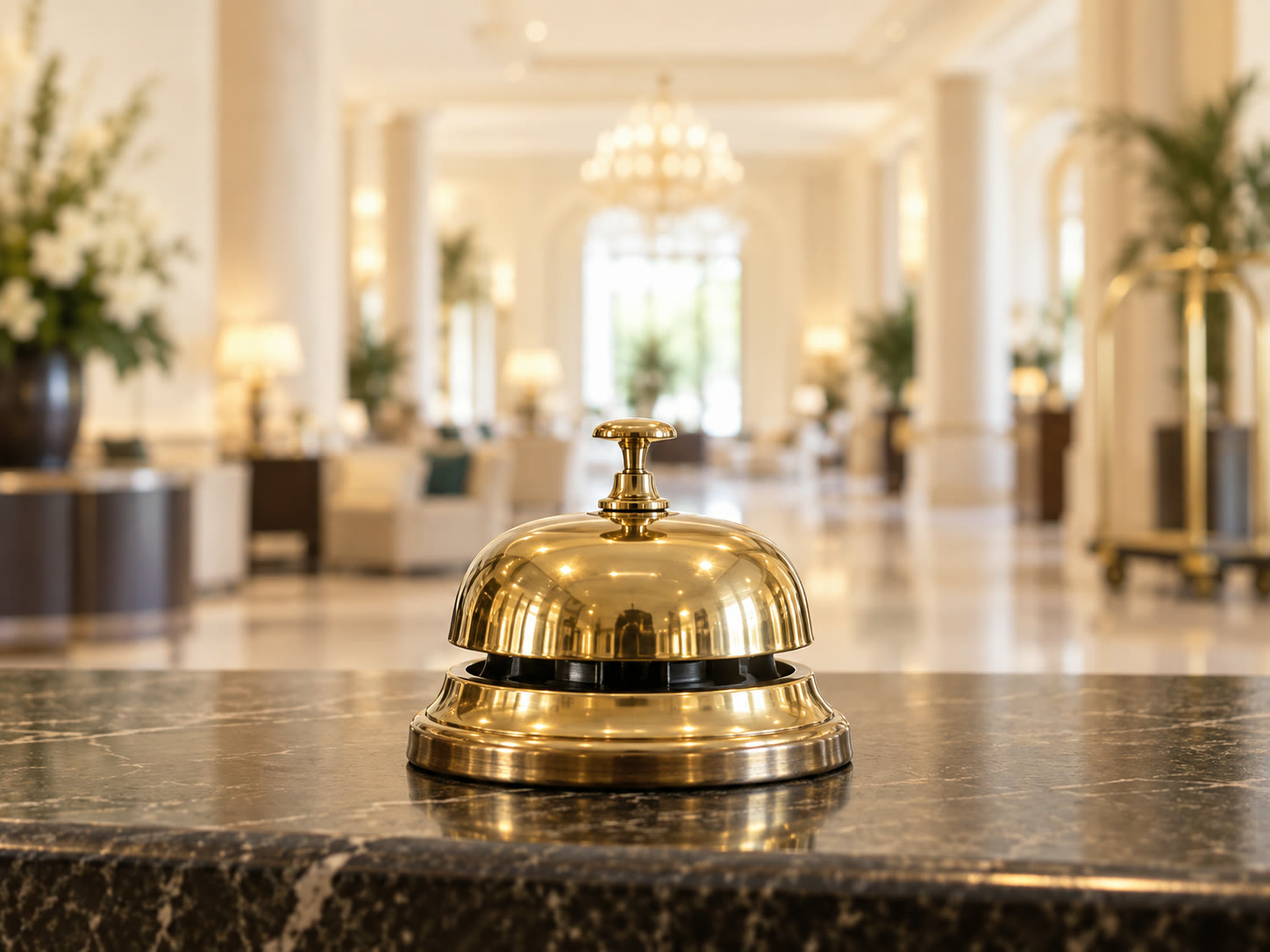 Brass hotel service bell